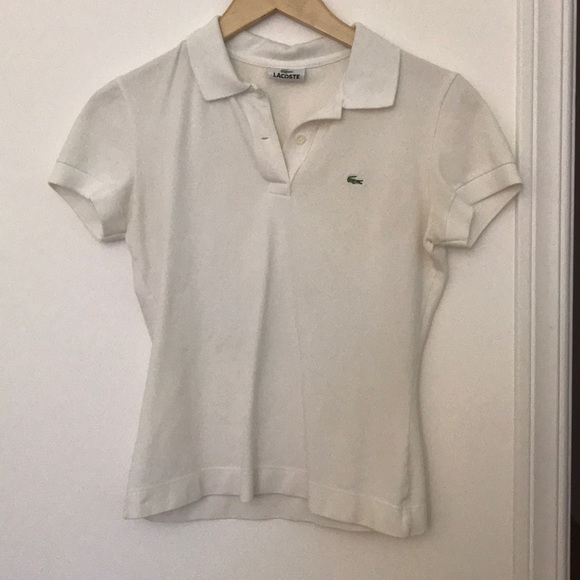 Lacoste 2-button White Polo - Picture 1 of 4